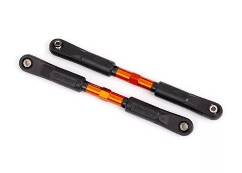 Első kerékösszetartás-szabályozó rúd 7075-T6 alumínium, narancs, 120 mm (2 db) TRAXXAS Sledge (golyóscsapokkal)