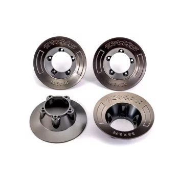   Dísztárcsa szatén fekete króm (4) TRAXXAS Sledge (TRX9572 felnihez)