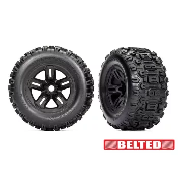   Sledgehammer BELTED gumiabroncs 3.8 felnin, fekete, 17 mm (2) TRAXXAS Sledge