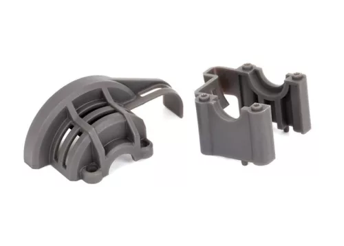 Középső differenciálmű tartó, műanyag, fekete, TRAXXAS Sledge