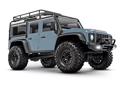 TRAXXAS TRX-4M LR Defender 4x4 X-kék 1/18 Crawler RTR, kefés motorral, akkumulátorral és USB töltővel