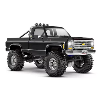   TRAXXAS TRX-4M Chevy K10 4x4 "High Trial" fekete 1/18 Crawler RTR, kefés motorral, akkumulátorral és USB töltővel