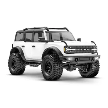   TRAXXAS TRX-4M Ford Bronco 4x4 fehér 1/18 Crawler RTR, kefés motorral, akkumulátorral és USB töltővel