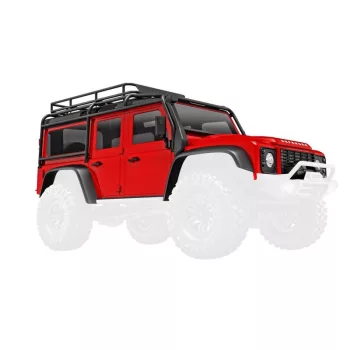 Karosszéria TRX-4M Defender piros komplett