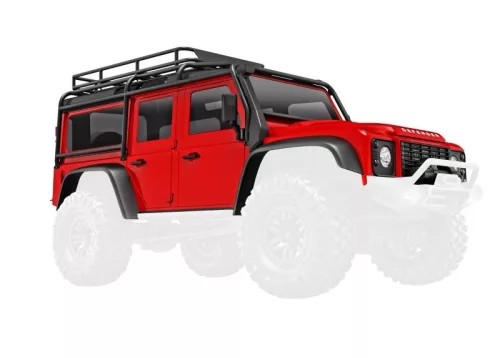 Karosszéria TRX-4M Defender piros komplett