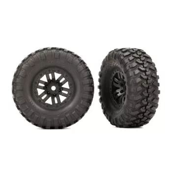   Canyon Trail gumiabroncsok 1.0 felniken, fekete (2) TRAXXAS TRX-4M