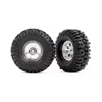  Mickey Thompson Baja Pro Xs 2.4x1.0 Krómozott gumiabroncs/felni (2) TRAXXAS TRX-4M High Trail