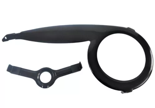 Láncvédő 44-48T fekete müanyag + tartóvas