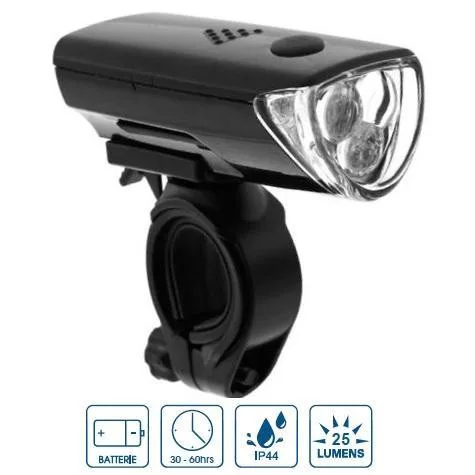 Lámpa első VeloGo 3 led 4,5 Lux (25Lm) elemes 