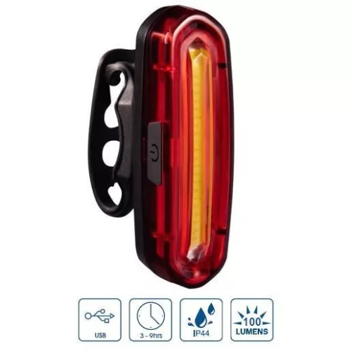 Lámpa hátsó Velogo USB 100LM